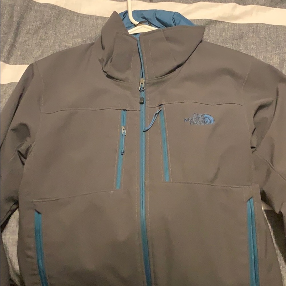 Grey & Blue The North Face jacket